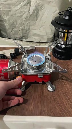 Mini Fogareiro Portatil Dobravel Fogão a Gas para Camping e Viagem Pe...
