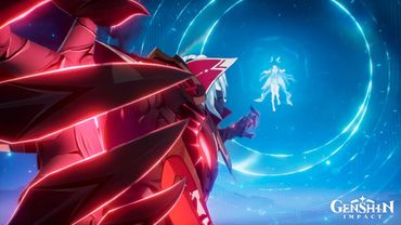 [Eng/Ru] Кат-сцена Рери нападает на Коломбину | Genshin Impact Луна 2