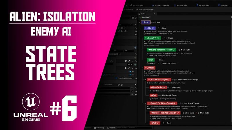 Part 6 - Code Cleanup and Improving State Tree Performance | "Alien: Isolation" Smart AI in UE5
