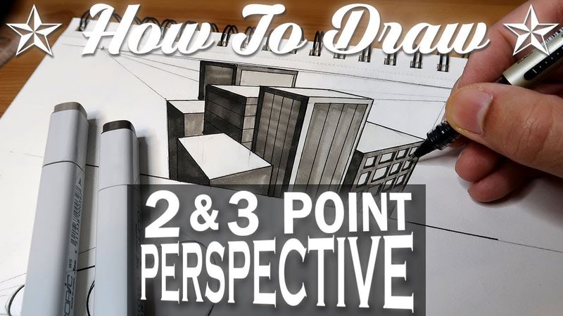 HOW TO DRAW - 2 and 3 Point Perspective