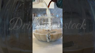 Fall drink restock 🎃🍎 #fall2025 #fallhomeinspo #drinkrestock #restockandrefill #kitchenrestock