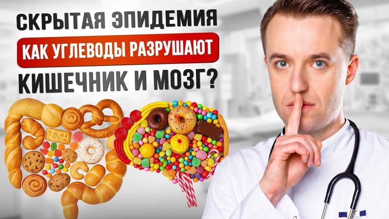 Скрытая эпидемия - Как углеводы разрушают кишечник и мозг? #углеводы
