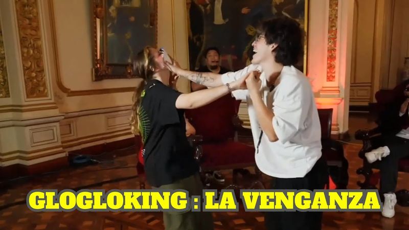 GLOGLOKING SE VENGA Y LE METE UN TORTAZO EN LA CARA A EMIKUKIS