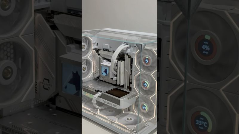 Самый красивый пк! Сборка в Лиан Ли. Lian li build. Подробная сборка на канале #pcbuild #pcgaming