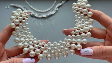 Elegant Pearl Necklace DIY ✨ | Easy Beaded Jewelry Tutorial