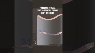 Text on Curve in Plasticity FAST! #plasticity #plasticity3d #plasticitytutorial #textoncurve #3d
