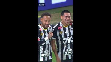 Gol de Gustavo Caballero para o Santos de Neymar contra o Cruzeiro