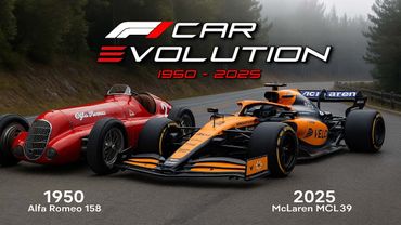 F1 Car Evolution (1950-2025) | The Most Iconic Formula 1 Cars of Each Era