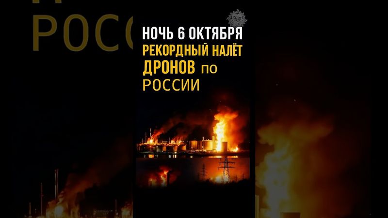 🔥В канун 7 октября на Россию обрушились дроны #бшновости