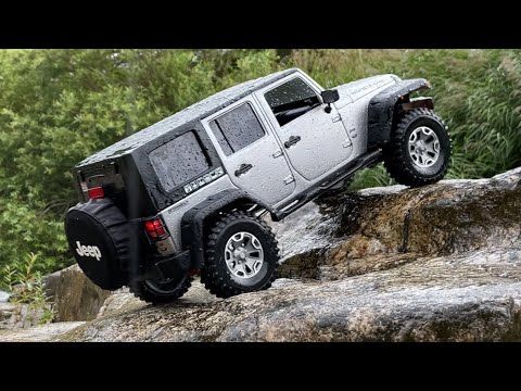 Axial SCX10 II Wrangler Rubicon JK(New Bright Body) Off-road Driving 4X4 RC Car | First Drive |