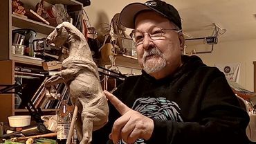 BATTLING FOR DOMINANCE   A Little Damage When I Put the Horses Together Today