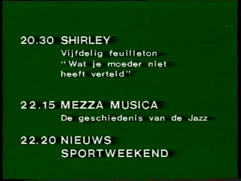 Диктор, программа передач и конец эфира (BRT TV1 Бельгия,24.10.1981)