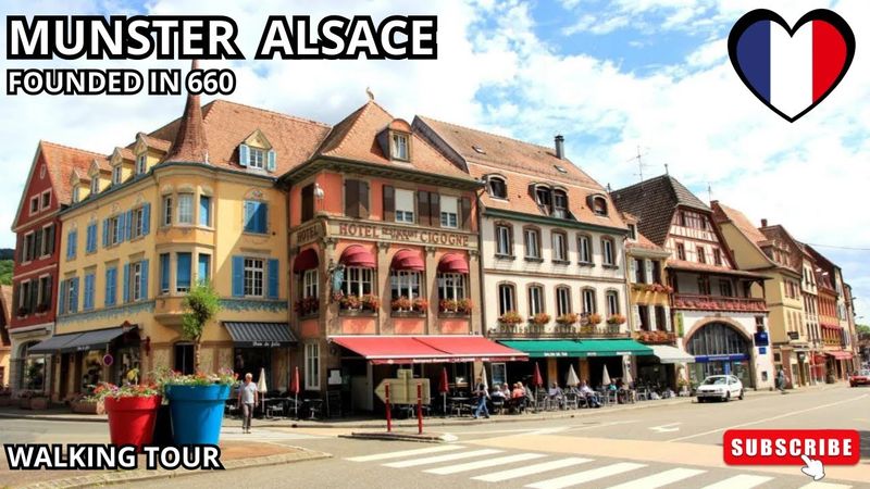 MUNSTER ALSACE FRANCE near Strasbourg, Riquewihr, Kaysersberg, Colmar - Walking street
