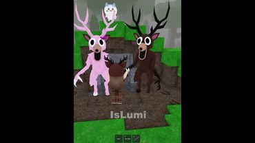 Girl saves deer family #99nightintheforest #roblox #usa