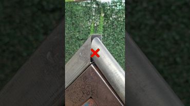 genius idea!!! making a 90 degree connection between a round pipe and a square tube.