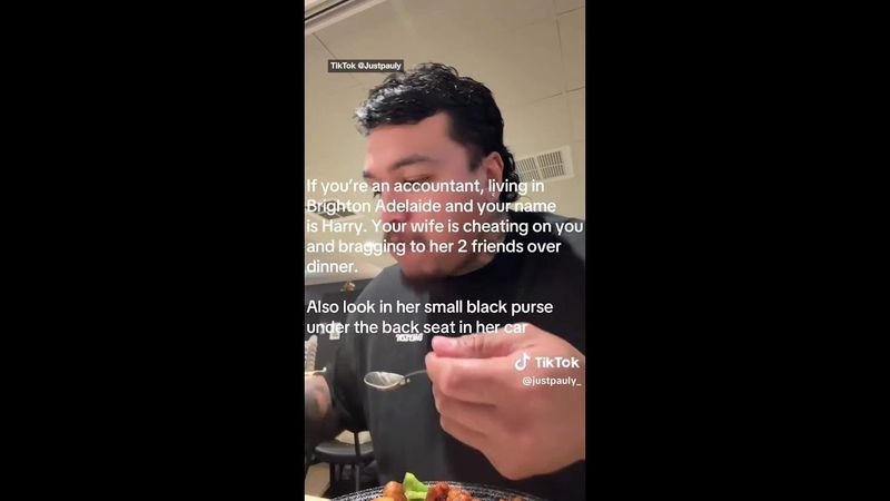 Eavesdropper uncovers cheating wife whilst having dinner