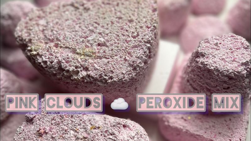 Pink Clouds Peroxide Mix | ASMR | So Satisfying