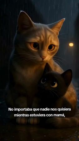 Esa noche, la lluvia no solo mojó mi pelaje... también me quitó lo qu...