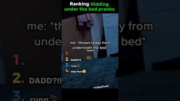 Ranking Hidding under the bad pranks #rankingshorts #shorts #youtubeshorts
