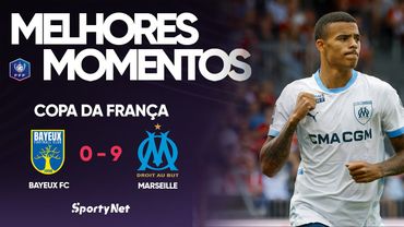 SHOW DO MARSEILLE! Greenwood Brilha - Melhores Momentos FC Bayeux 0 x 9  Olympique Marseille