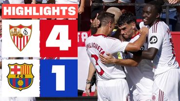 SEVILLA FC 4 - 1 FC BARCELONA  | HIGHLIGHTS LALIGA EA SPORTS