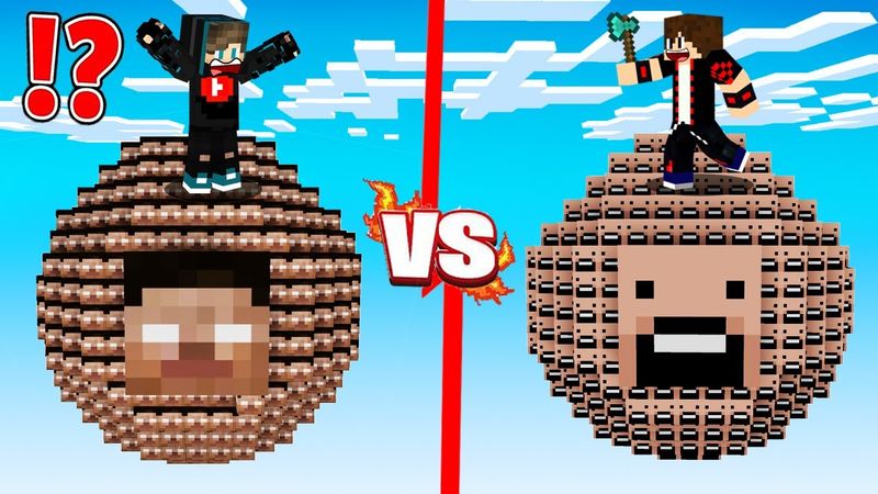 ماين كرافت : حـرب كواكب الحظ ولكن كوكب الهيروبراين ضد كوكب نوتش !!؟ 🔥😱