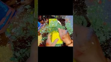 Yellow No Green #oddlysatisfying #relax #satisfying #mukbang #slime #gymchalkasmr #soap