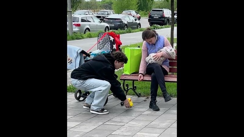 Love Shared in the Park with a Homeless Mother