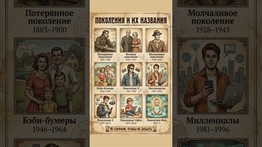 ПОКОЛЕНИЯ И ИХ НАЗВАНИЯ