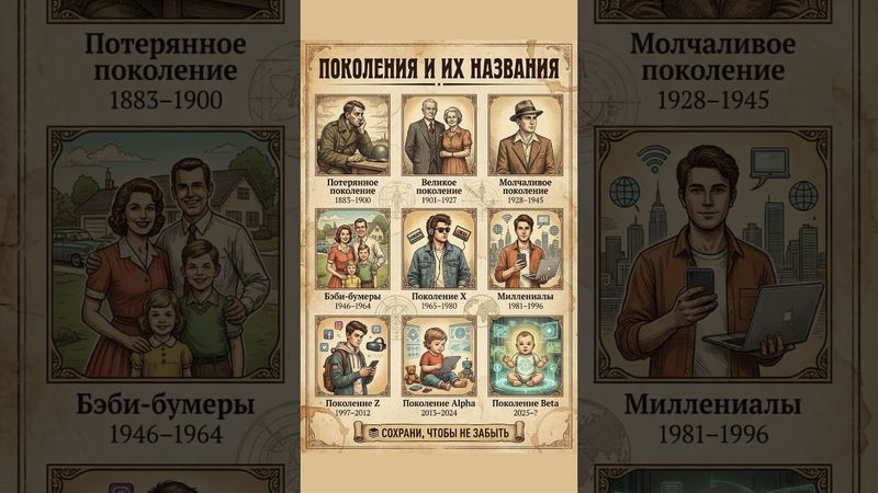 ПОКОЛЕНИЯ И ИХ НАЗВАНИЯ