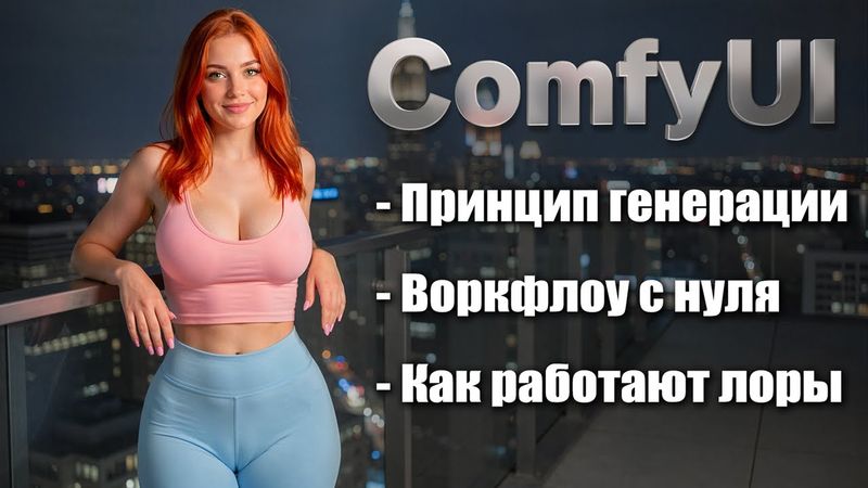 ComfyUI - Первый Воркфлоу | Основы построения воркфлоу