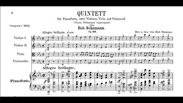 Schumann - Piano Quintet in E flat major, Op. 44