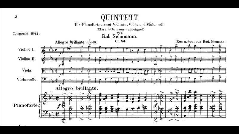 Schumann - Piano Quintet in E flat major, Op. 44