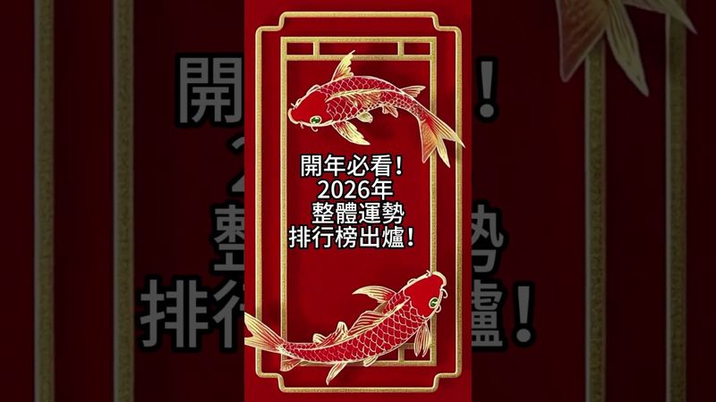 2026年十二生肖整體運勢大公開！你的運好到爆？