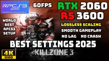 Killzone 3 RPCS3 Best Settings (2025) | 60FPS + Lossless Scaling | Ultra Smooth Gameplay!