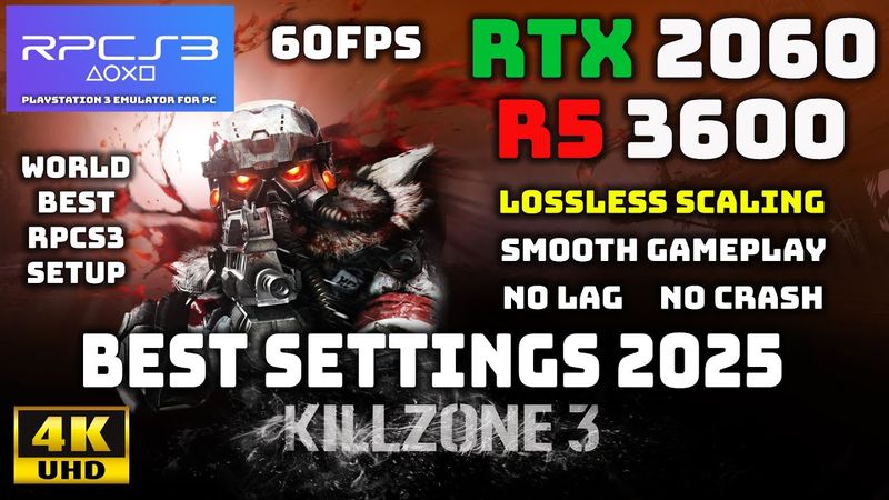 Killzone 3 RPCS3 Best Settings (2025) | 60FPS + Lossless Scaling | Ultra Smooth Gameplay!