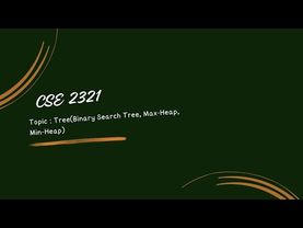 DS Tree(Binary Search Tree, Max-Heap, Min-Heap)