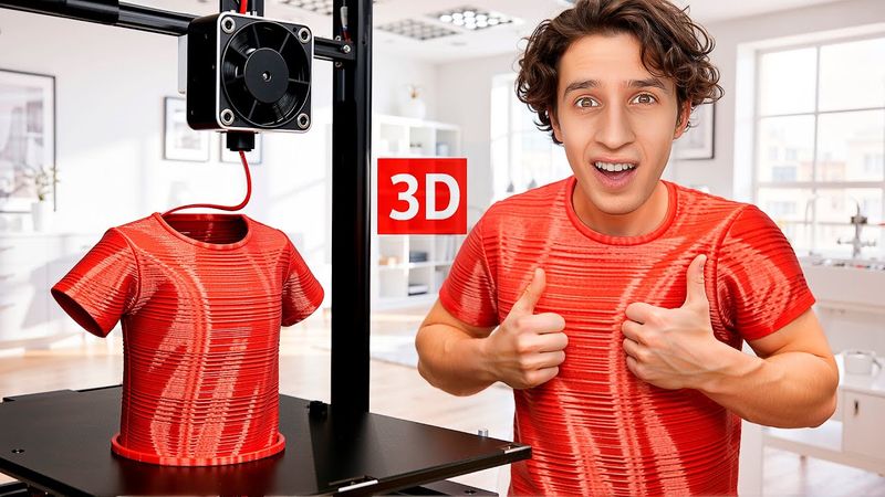 Напечатал ФУТБОЛКУ на 3D-принтере