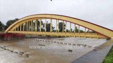 Flooded Dhanush Pull Devipura village, Champawat, Uttarakhand