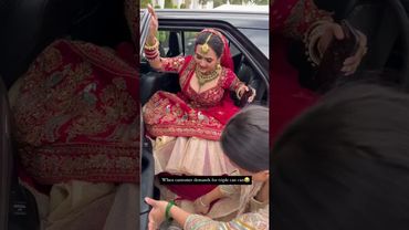 Bride's Lehenga Sturggle | Gujarati Wedding