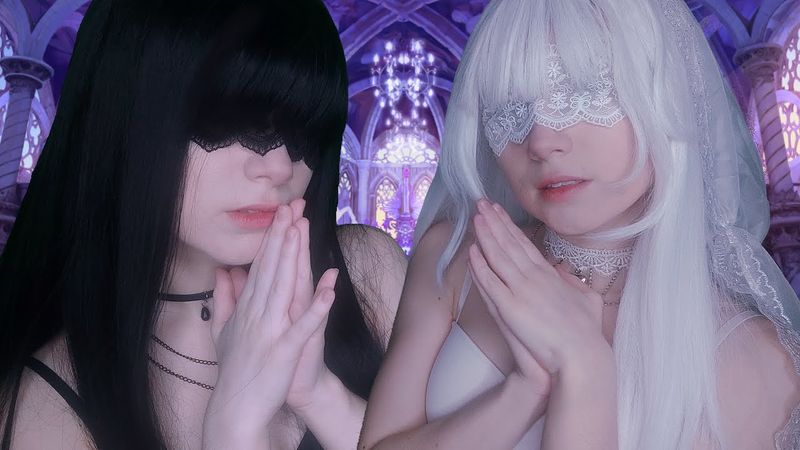 АСМР Предайся нашей Богине 🙏 Жрицы • Неразборчивый шëпот и визуальные триггеры • ASMR