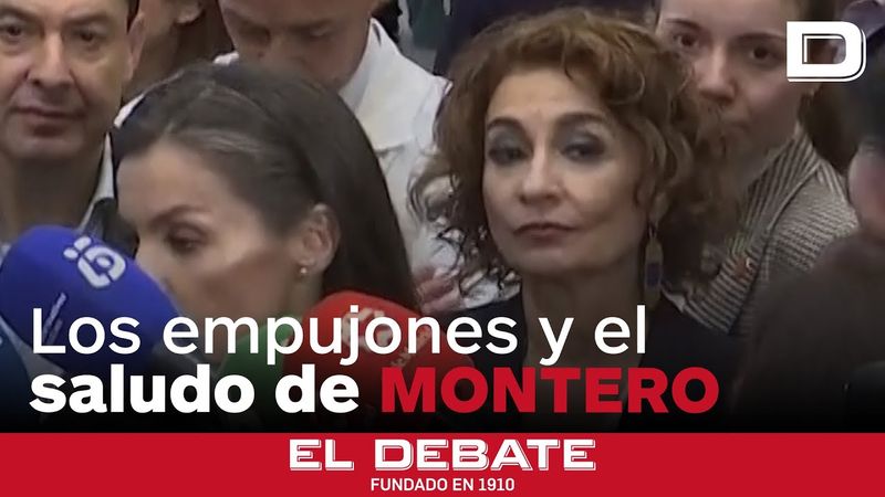 Los 'empujones' de María Jesús Montero para aparecer junto a los Reyes en Adamuz