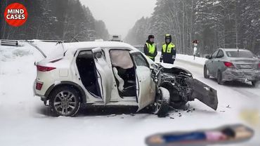 Icy Road Madness Caught on Camera – Brutal Car Crashes on Slippery Roads