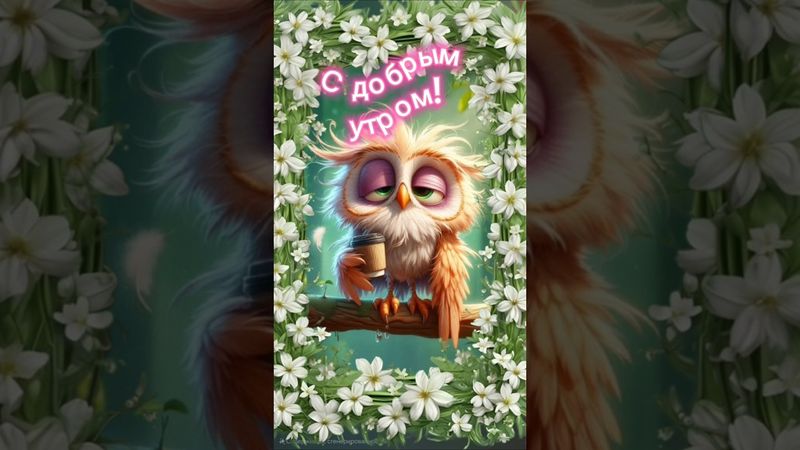 С добрым утром! Прикольное пожелание #shorts