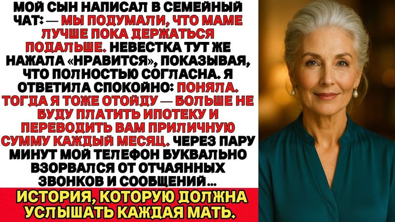 Мой сын хотел чтобы я исчезла Но уже через несколько часов они узнали как дорого стоит потерять меня