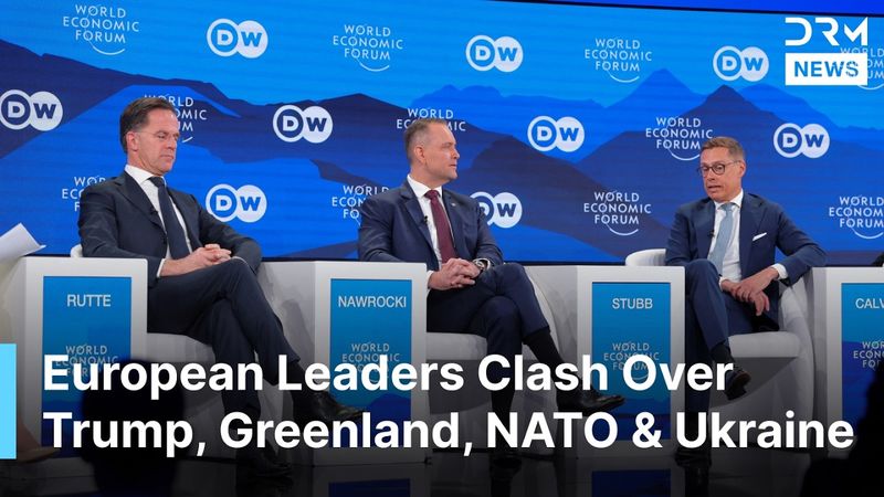 PANEL DISCUSSION: Finland's Stubb, NATO's Rutte, EU Leaders Clash Over Trump, Greenland, NATO | AC1G