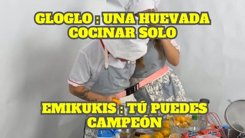 GLOGLO COCINANDO MIENTRAS EMIKUKIS COME