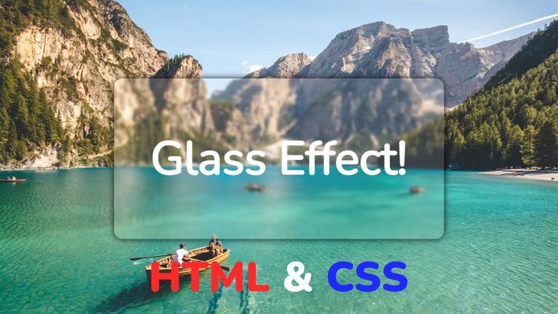 Эффект матового стекла используя HTML & CSS || Glassmorphism design using HTML & CSS step by step
