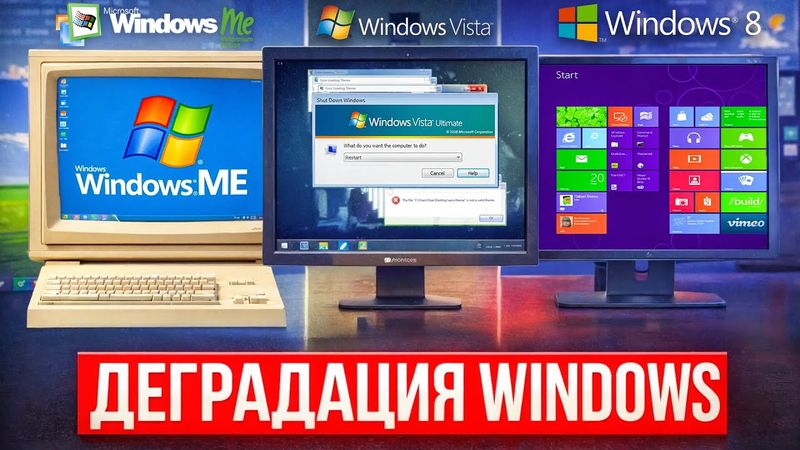Как Windows деградировала: ME, Vista, 8 и путь к Windows 11