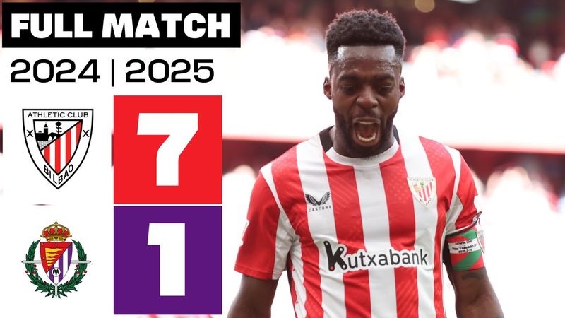 Athletic Club 7-1 Real Valladolid | PARTIDO COMPLETO | LALIGA EA SPORTS 2024/25